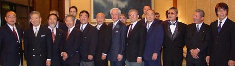 Shihankai Founding Members at the Residence of His Excellency Ryozo Kato in Washington D.C, 2002